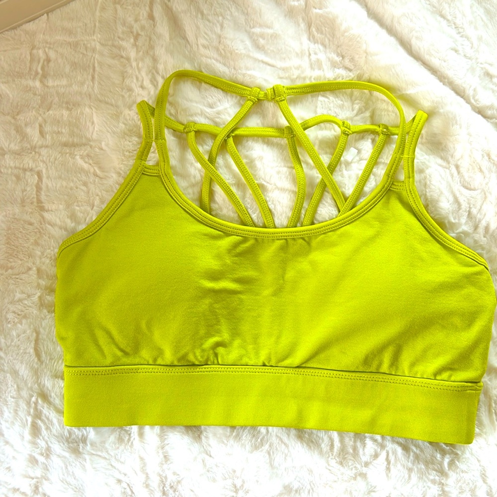 Fabletics - Sports Bra - M - Lime Yelllow